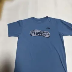 ノースフェイス ブルー Tシャツ