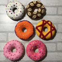 フェルト　ドーナツ　ハンドメイド　ままごと　知育玩具