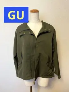 GU フード付き マウンテンパーカー S オリーブ