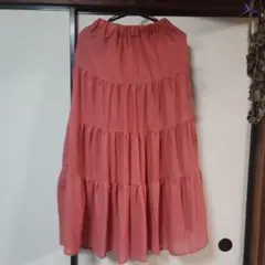 earth music&ecology フレアスカート ピンク