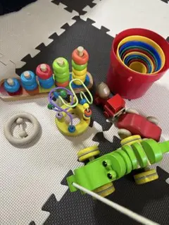 東京　手渡し　木のおもちゃ　知育玩具セット