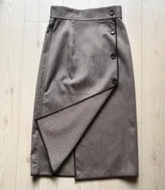 ロペピクニック チェック柄 セミロングスカート 36（7~9号） Sサイズ