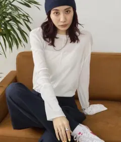 アンティローザホリデー 長袖カットソー ホワイト パワーメッシュシアーロンTEEのサムネイル