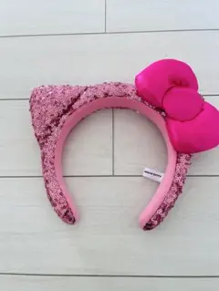 ユニバ キティちゃん スパンコールカチューシャ　ハローキティ　USJ 美品