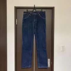 Wrangler ラングラー ストレートデニム レザーパッチ 32