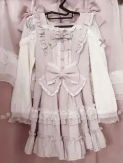 トゥララ LIZ LISA ドット柄 レース切り替え ティアード ワンピース トゥララ LIZ LISA ドット柄 レース切り替え ティアード ワンピース