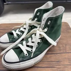 美used☆80s復刻コンバース☆オールスター☆ハイカット☆23.5センチ☆緑
