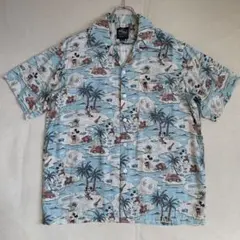 Disney KONA BAY glamb レーヨンアロハシャツ ハワイ製 Mのサムネイル