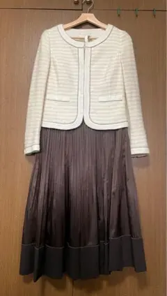 any sisベージュ系ジャケット＆HIROKO KOSHINO 入学式