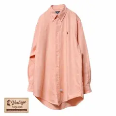 【人気カラー】ラルフローレン BDシャツ L 刺繍ロゴ オーバーサイズ ゆるだぼ