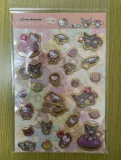 キャンディシール　サンリオ　ストーン付き　キティマイメロシナモンクロミ