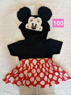 ミニーマウス ミニーちゃん　半袖　コスチューム ワンピース100cm
