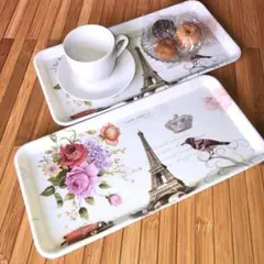 ⭐️9/27迄　デザイントレー　エッフェル塔　2枚セット　トレイ