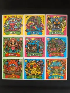 旧ビックリマン9弾悪魔すくみコンプ 悪魔VS天使シール 12枚セット