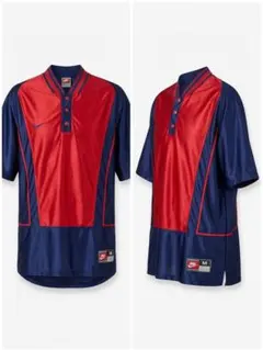 NIKE ナイキ 半袖 ポロシャツ ネイビー レッド M