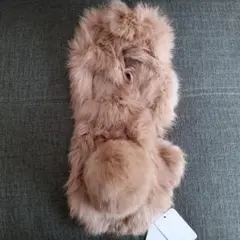 ラビットファー 新品 タグ付き 66cm モカ キャラメルカラー ティペット