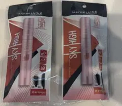 メイベリンSKY HIGH カラーマスカラ　２本セット オレンジ　レッド系