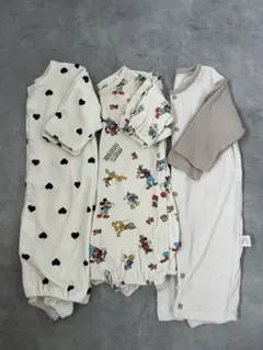 ロンパース・カバーオール3点セット 新生児〜