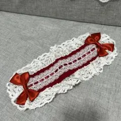 ハンドメイドヘッドドレス　赤