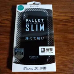 iPhone XR用 耐衝撃薄型ハイブリッドケース ブラック