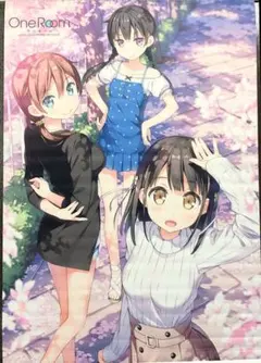 One Room カントク描き下ろし B2クロスポスター 美少女 グッズ M6のサムネイル