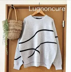 新品！Lugnoncure 5940円→2190円 幾何学柄 ワイド ニット