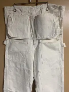 ヴィンテージ Carharttリメイクホワイトコットンワークパンツ90s