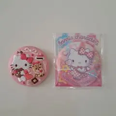 サンリオ　ハローキティ　刺繍缶バッジ　おまけセット