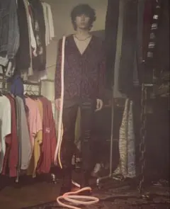 【超希少】SAINTLAURENT ベイビーキャット レオパード カーディガンのサムネイル