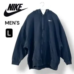 良品✨ NIKE ナイキ フルジップパーカー パーカー ブラック L 定番 人気