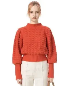 SLY PON PON CROP ニット