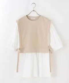 c.o.l.z.a レイヤードチュニック ベージュのサムネイル