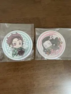 鬼滅の刃　炭治郎・禰豆子 缶バッチ2個