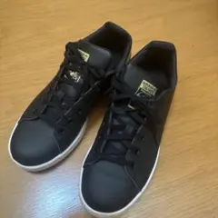 adidas Stan Smith ブラック/革ゴールド 23.5cm 美品