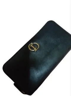 ジャンク品Christian Dior CDロゴ ラウンドファスナー 長財布