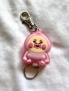 こびとづかん ラバーリールキーホルダー カクレモモジリ