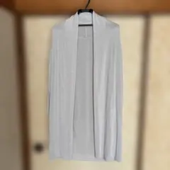 【ROPE' PICNIC】グレー 七分袖 ロングカーディガン