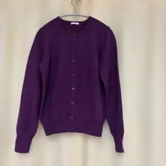 GU クルーネックカーディガン　パープル