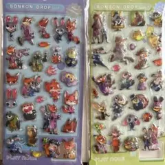 ボンボンドロップ ズートピアシール 2シートセット
