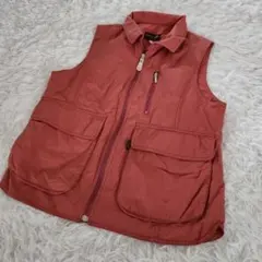 Whole earth collection ベスト L ピンク デサント 綿混