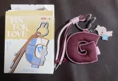 ラブブ PIN FOR LOVE イニシャル アルファベット キーリング　G