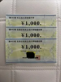 ビックカメラ 株主優待券 ¥1,000×3枚