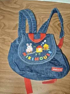 ミキハウス デニム調 子供リュック