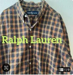 Ralph Lauren チェック柄 長袖シャツ 17-34 XL
