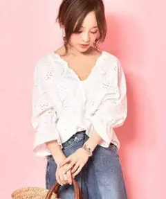 【ぷちゃん様 専用】coca 刺繍ブラウス 刺繍スカート 2点セット