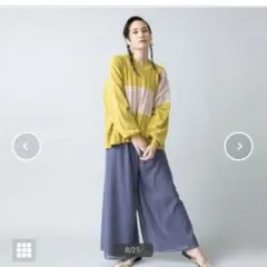 ❤️OSMOSIS❤️カラーブロックプリーツニットプルオーバー