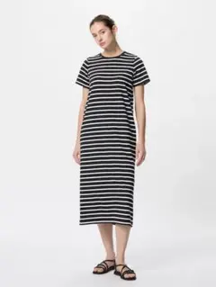 エアリズムコットンブラワンピース