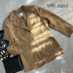 ビルダジュール　ジャケット　アウター　コート　ｌ　ブラウン　アンゴラ　ワールド