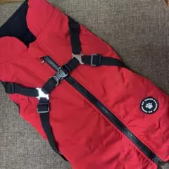 レッド 防寒犬用ジャケット