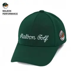 新品 マルボンゴルフ　キャップ Malbon Golf 帽子 男女兼用 緑色